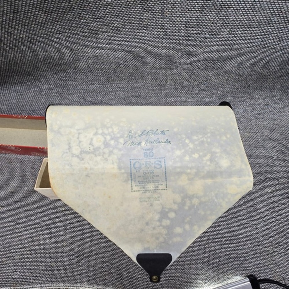QRS Player Piano‎ Word Roll Q-170 Smiles Vintage Music Collectible Red Box Good